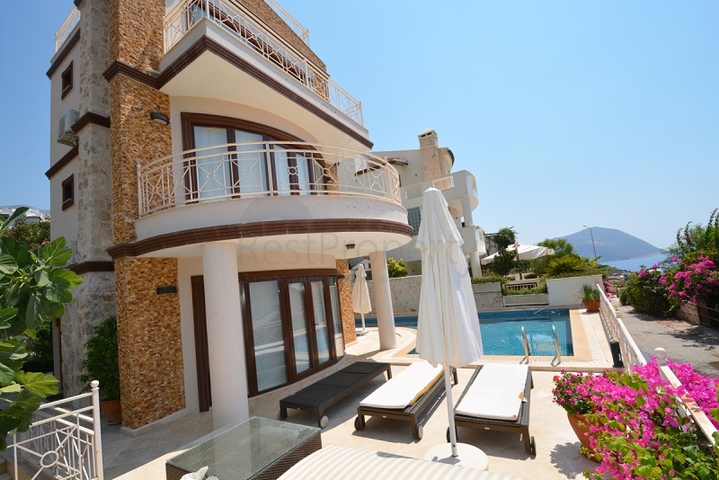 Schöne Villa mit Meerblick in Kalamar, Kalkan            Schöne Villa mit Meerblick in Kalamar, Kalkan