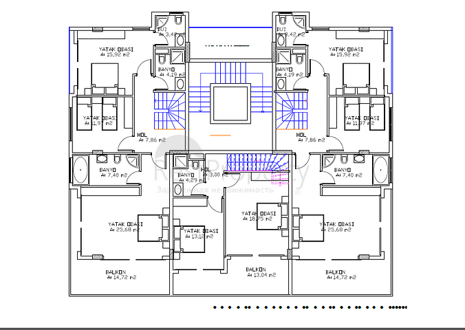 Wohnung 1+1, 2+1, Penthäuser 3+1, in Kargicak/Alanya