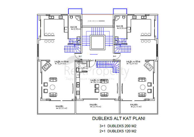 Wohnung 1+1, 2+1, Penthäuser 3+1, in Kargicak/Alanya