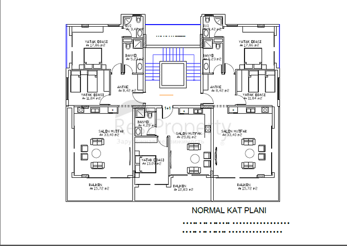 Wohnung 1+1, 2+1, Penthäuser 3+1, in Kargicak/Alanya