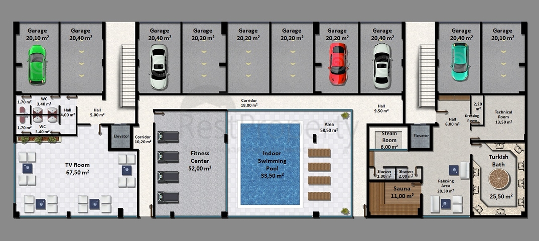 Wohnungen 3+1, Penthäuser 5+1, in Alanya