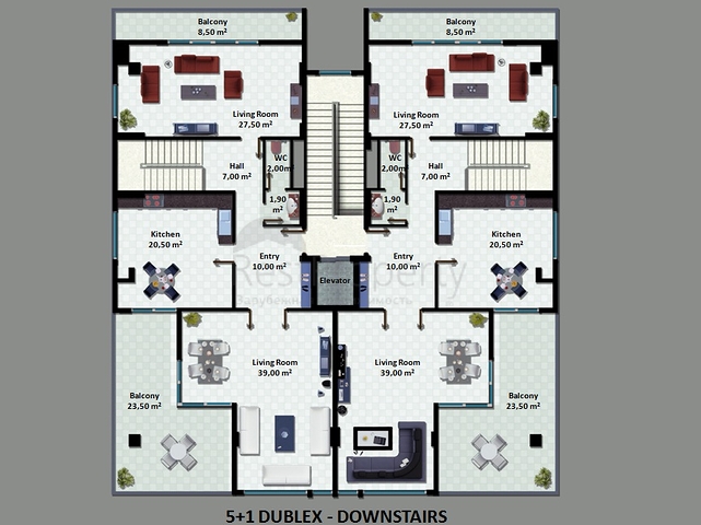 Wohnungen 3+1, Penthäuser 5+1, in Alanya
