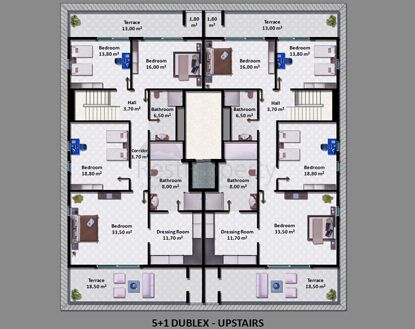 Wohnungen 3+1, Penthäuser 5+1, in Alanya