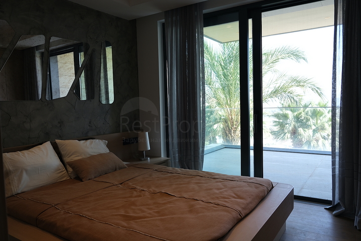 Das Projekt von Luxusvillen mit Blick auf die alte Festung und das Meer im Zentrum von Bodrum