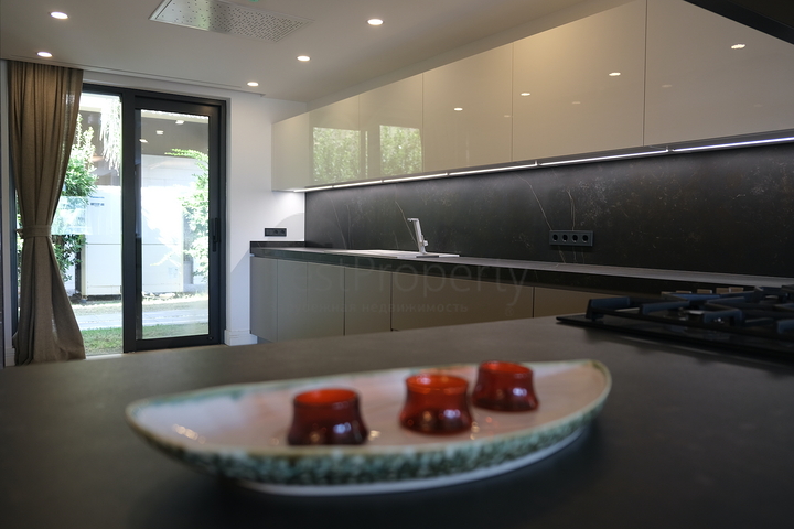 Das Projekt von Luxusvillen mit Blick auf die alte Festung und das Meer im Zentrum von Bodrum