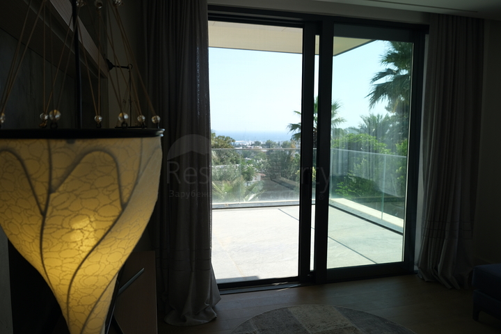 Das Projekt von Luxusvillen mit Blick auf die alte Festung und das Meer im Zentrum von Bodrum