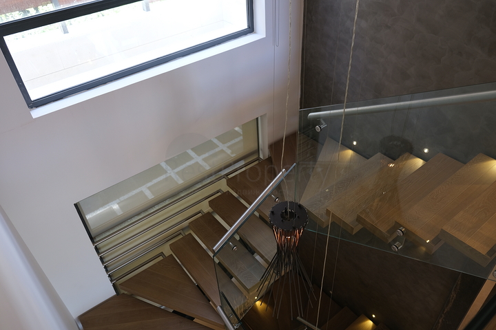 Das Projekt von Luxusvillen mit Blick auf die alte Festung und das Meer im Zentrum von Bodrum