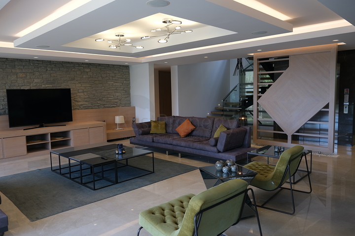 Das Projekt von Luxusvillen mit Blick auf die alte Festung und das Meer im Zentrum von Bodrum