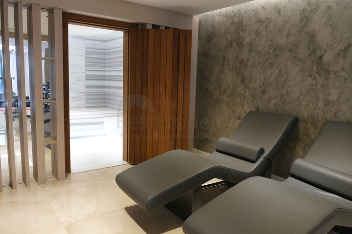 Das Projekt von Luxusvillen mit Blick auf die alte Festung und das Meer im Zentrum von Bodrum