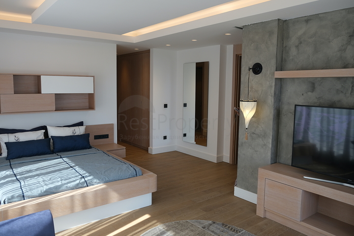 Das Projekt von Luxusvillen mit Blick auf die alte Festung und das Meer im Zentrum von Bodrum