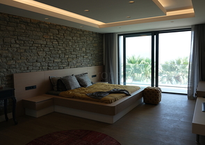 Das Projekt von Luxusvillen mit Blick auf die alte Festung und das Meer im Zentrum von Bodrum