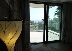 Das Projekt von Luxusvillen mit Blick auf die alte Festung und das Meer im Zentrum von Bodrum