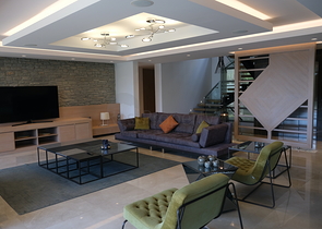 Das Projekt von Luxusvillen mit Blick auf die alte Festung und das Meer im Zentrum von Bodrum