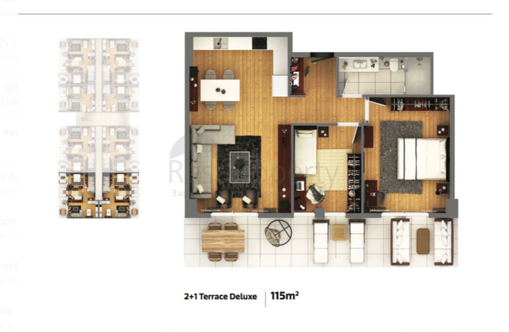 Elite-Projekt in Lara Antalya, 400 m von den Sandstränden entfernt