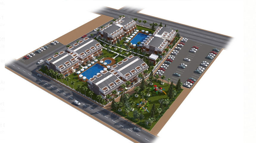 Elite-Projekt in Lara Antalya, 400 m von den Sandstränden entfernt