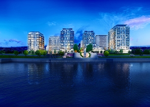 Ein hochmoderner Wohnkomplex am Ufer des Marmarameeres