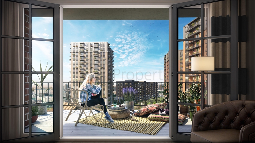 Eine Finanzstadt im Stadtteil Ataşehir im asiatischen Teil Istanbuls