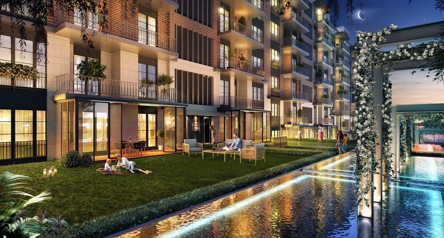 Eine Finanzstadt im Stadtteil Ataşehir im asiatischen Teil Istanbuls