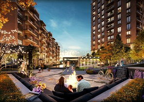 Eine Finanzstadt im Stadtteil Ataşehir im asiatischen Teil Istanbuls