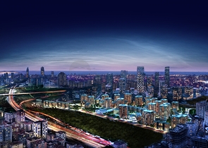 Eine Finanzstadt im Stadtteil Ataşehir im asiatischen Teil Istanbuls