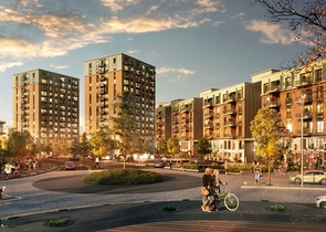 Eine Finanzstadt im Stadtteil Ataşehir im asiatischen Teil Istanbuls