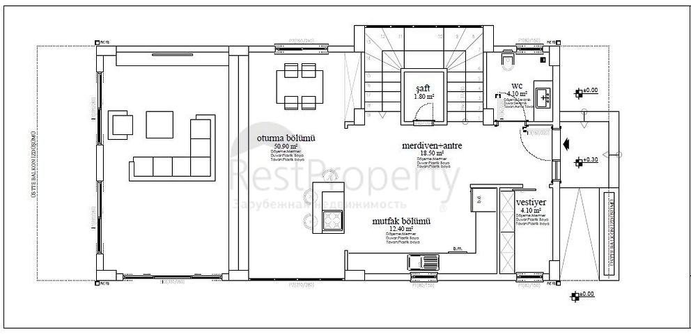 Neues Investitionsprojekt mit Blick auf die Berge im Bezirk Kargicak