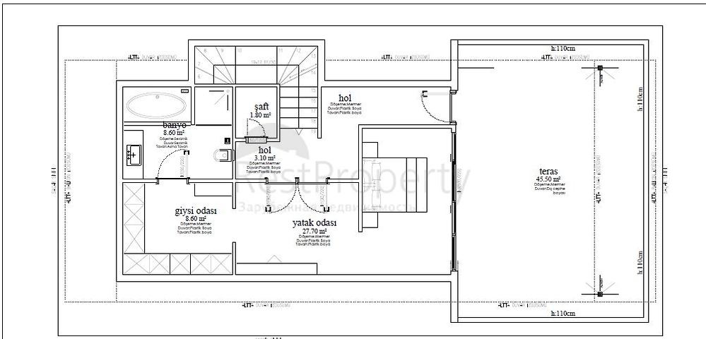 Neues Investitionsprojekt mit Blick auf die Berge im Bezirk Kargicak