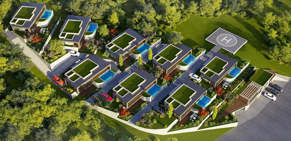 Luxus-Villen-Projekt mit Panoramablick auf die Ägäis!