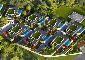 Luxus-Villen-Projekt mit Panoramablick auf die Ägäis!