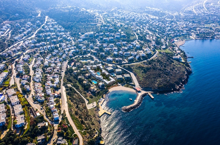 4+1 Penthouse in einem Komplex an der ersten Küste in der schönen Bucht von Küçükbük, Bodrum 4+1 Penthouse in einem Komplex an der ersten Küste in der schönen Bucht von Küçükbük, Bodrum