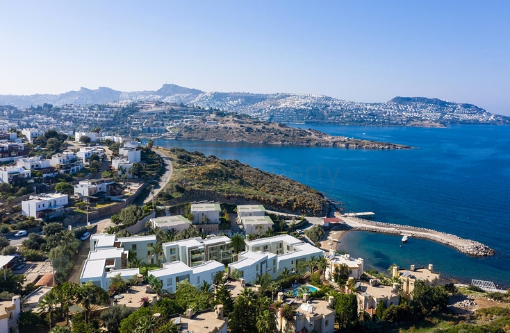 4+1 Penthouse in einem Komplex an der ersten Küste in der schönen Bucht von Küçükbük, Bodrum 4+1 Penthouse in einem Komplex an der ersten Küste in der schönen Bucht von Küçükbük, Bodrum