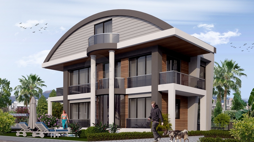 4+1 Villen mit eigenem Pool in Kadrije Belek