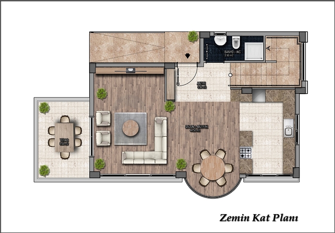 4+1 Villen mit eigenem Pool in Kadrije Belek