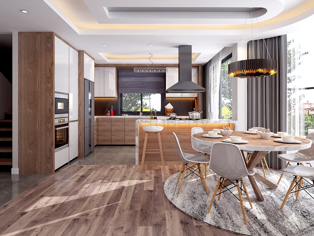 4+1 Villen mit eigenem Pool in Kadrije Belek