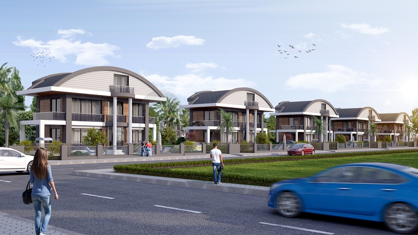 4+1 Villen mit eigenem Pool in Kadrije Belek