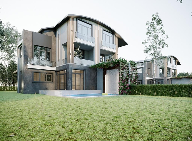 4+1 Villen mit privatem Pool in Kadrije Belek 