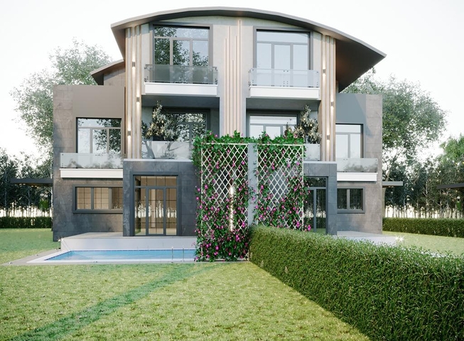 4+1 Villen mit privatem Pool in Kadrije Belek 