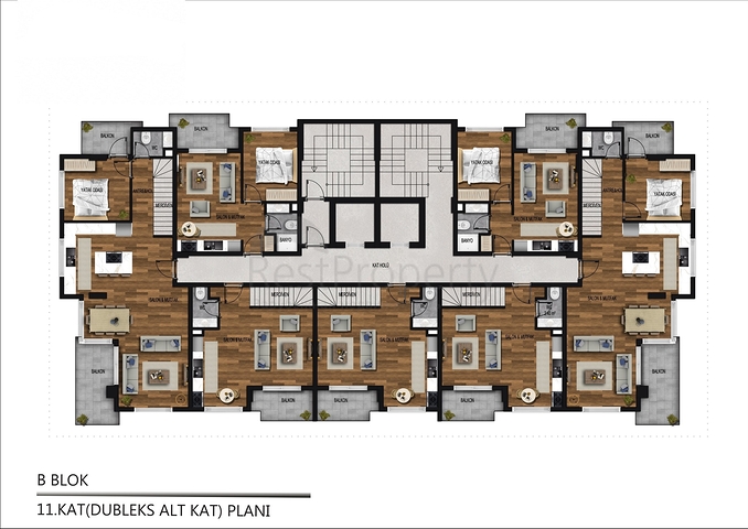 Wohnungen in einem neuen Komplex in Mahmutlar