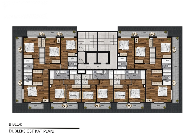 Wohnungen in einem neuen Komplex in Mahmutlar