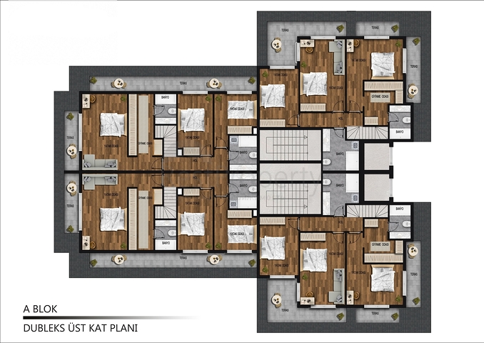 Wohnungen in einem neuen Komplex in Mahmutlar