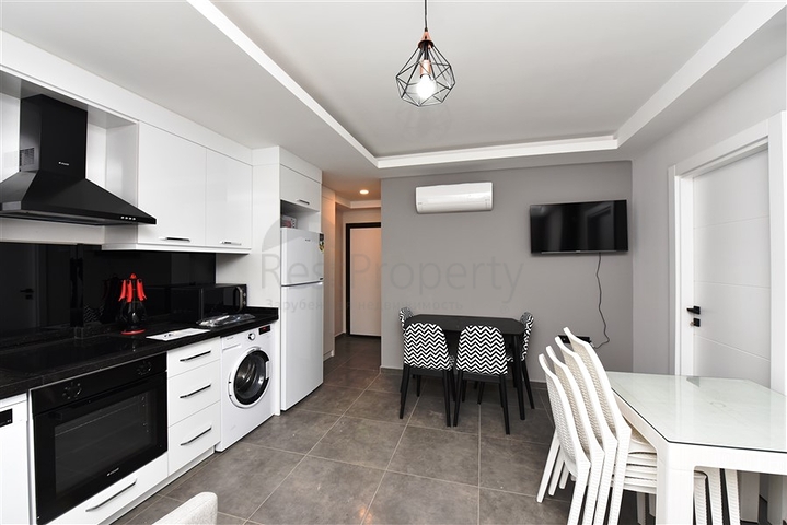 Möblierte 1+1-Wohnung 100 Meter vom Meer entfernt