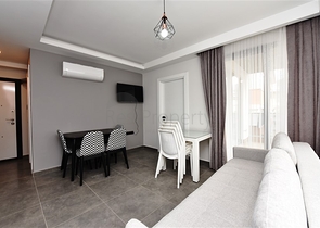 Möblierte 1+1-Wohnung 100 Meter vom Meer entfernt