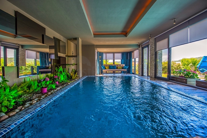 3+1 möblierte Villa mit privatem Pool in Ovacik Fethiye