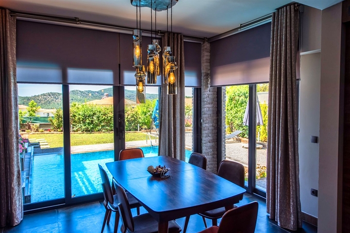 3+1 möblierte Villa mit privatem Pool in Ovacik Fethiye