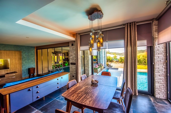 3+1 möblierte Villa mit privatem Pool in Ovacik Fethiye