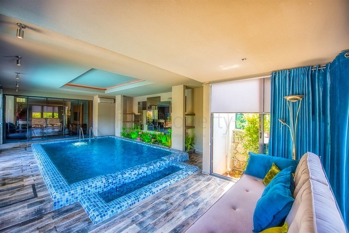 3+1 möblierte Villa mit privatem Pool in Ovacik Fethiye