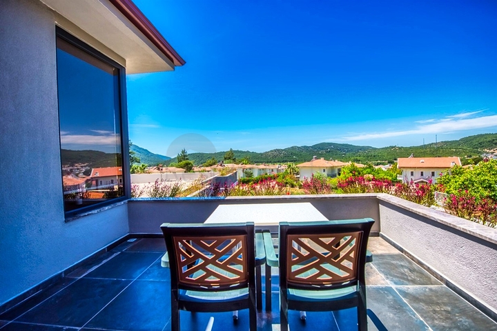 3+1 möblierte Villa mit privatem Pool in Ovacik Fethiye