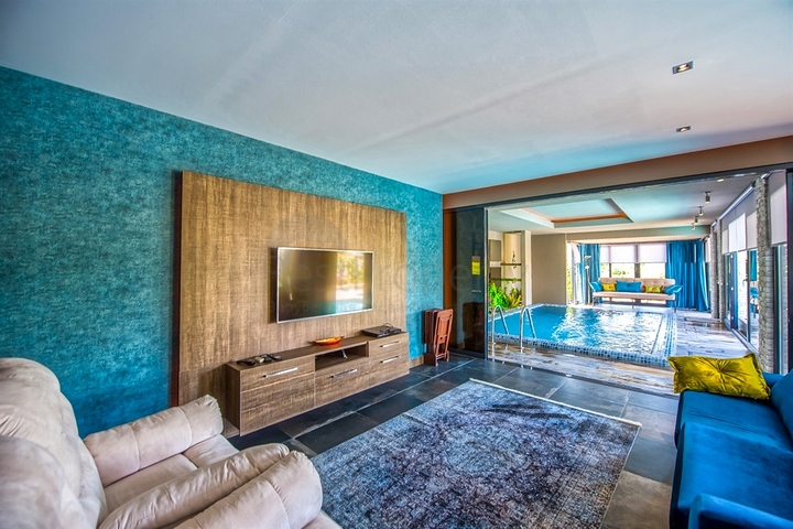 3+1 möblierte Villa mit privatem Pool in Ovacik Fethiye