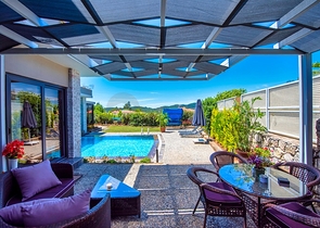 3+1 möblierte Villa mit privatem Pool in Ovacik Fethiye