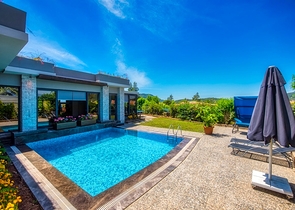 3+1 möblierte Villa mit privatem Pool in Ovacik Fethiye